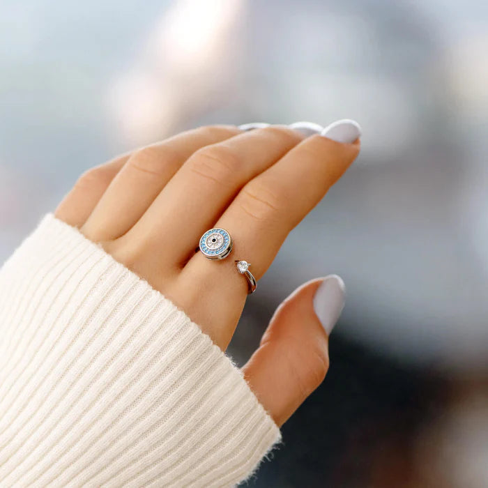 À Ma Fille - Bague Œil Porte-Bonheur