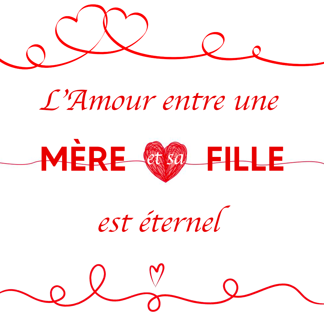 Mère et Fille - Bague Fil Rouge du Destin