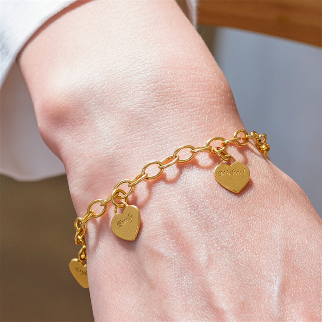 Bracelet Cœurs Personnalisables