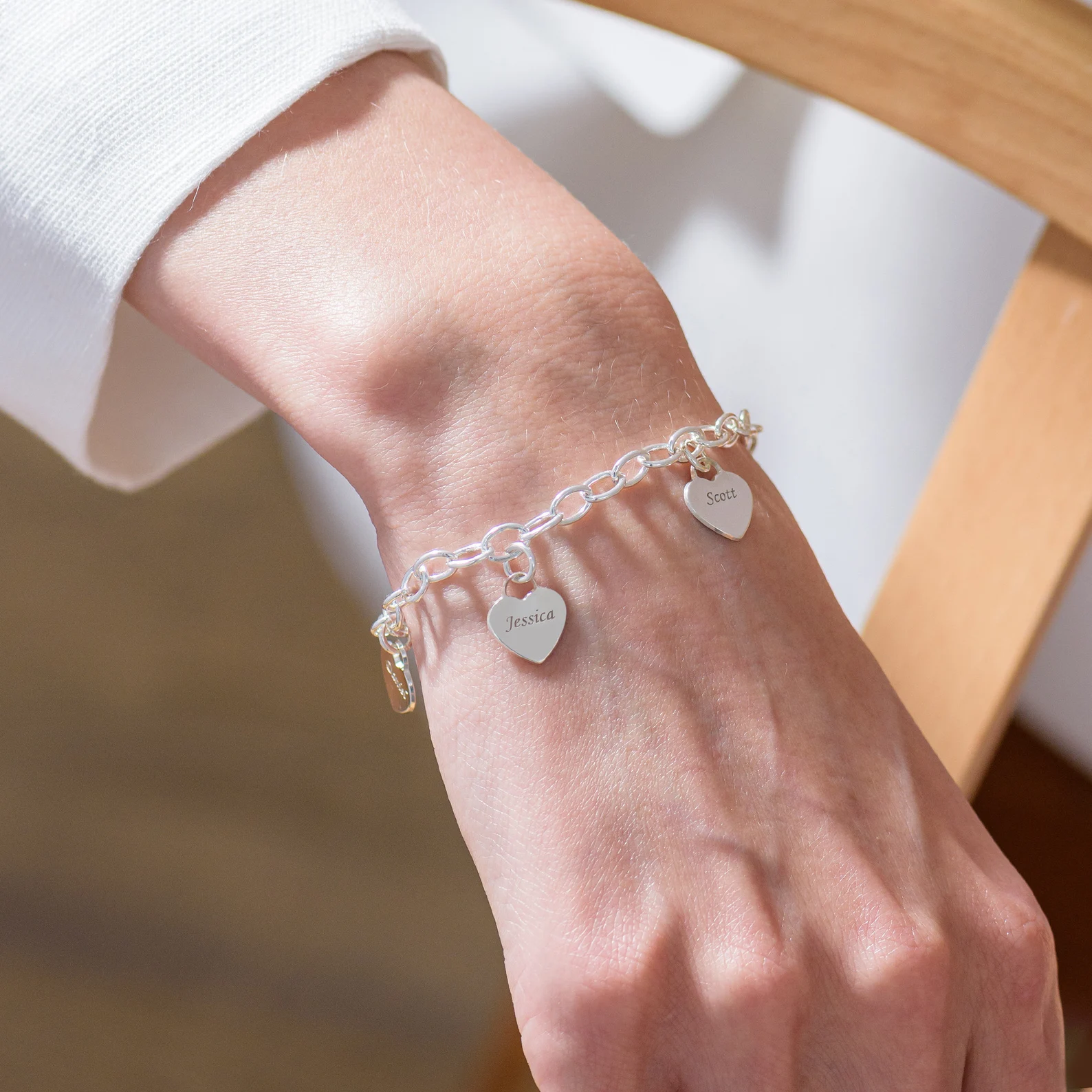 Bracelet Cœurs Personnalisables