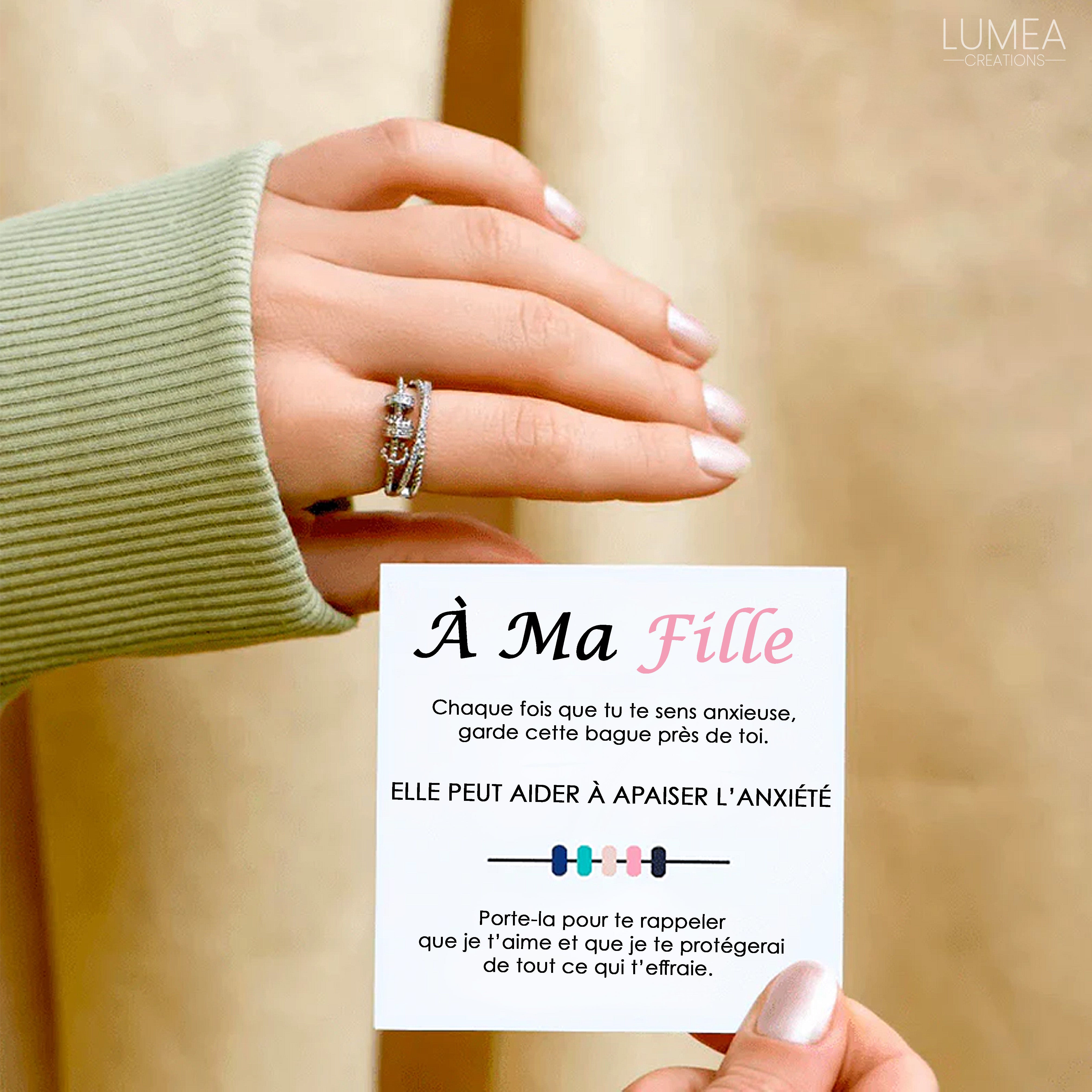 À Ma Fille - Bague Antistress