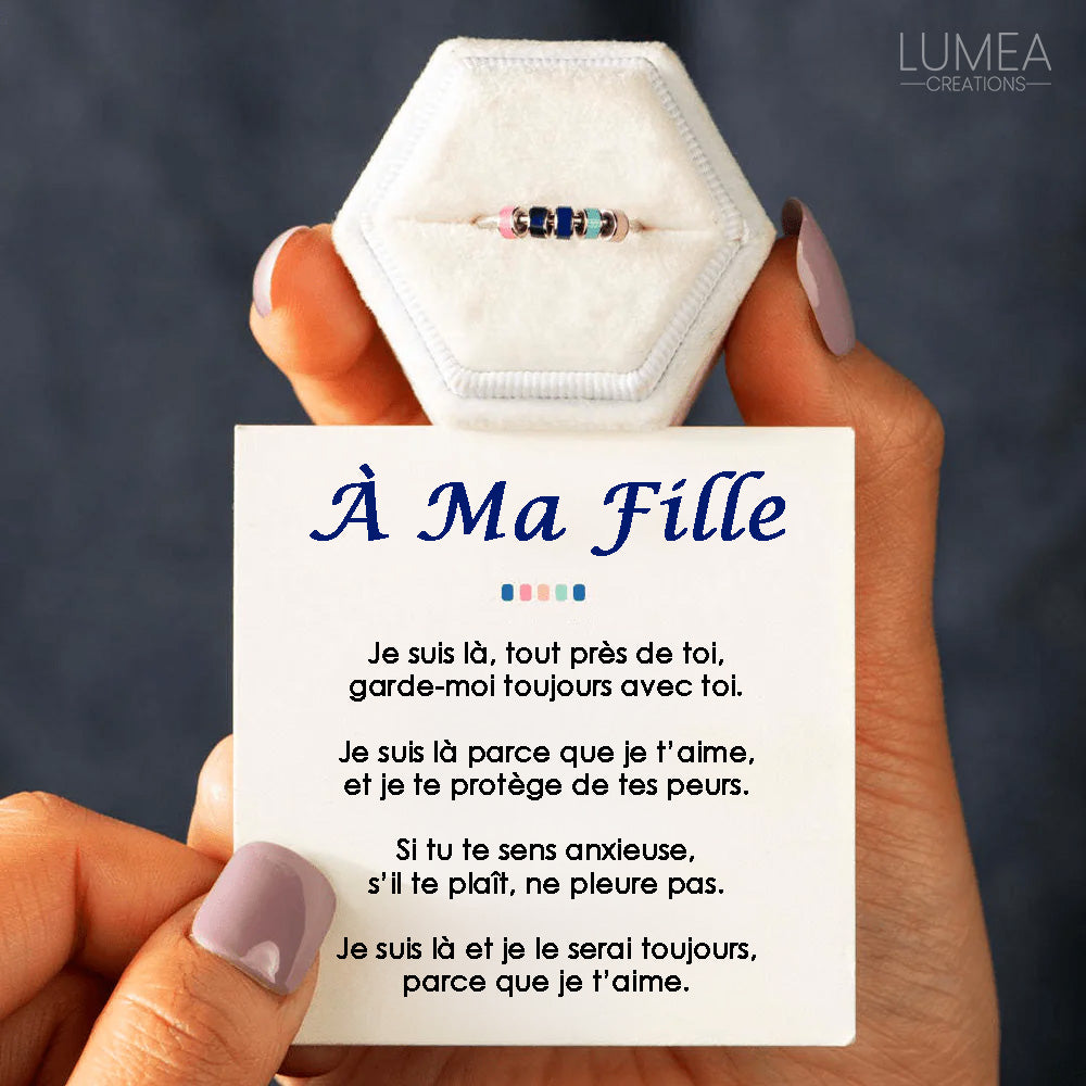 À Ma Fille - Bague Colorée Antistress