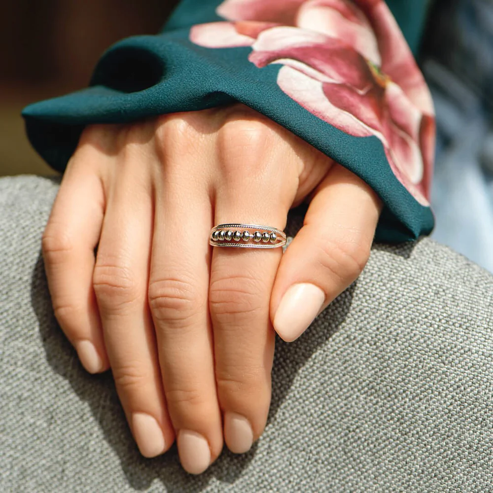 À Ma Fille - Bague Perles Antistress