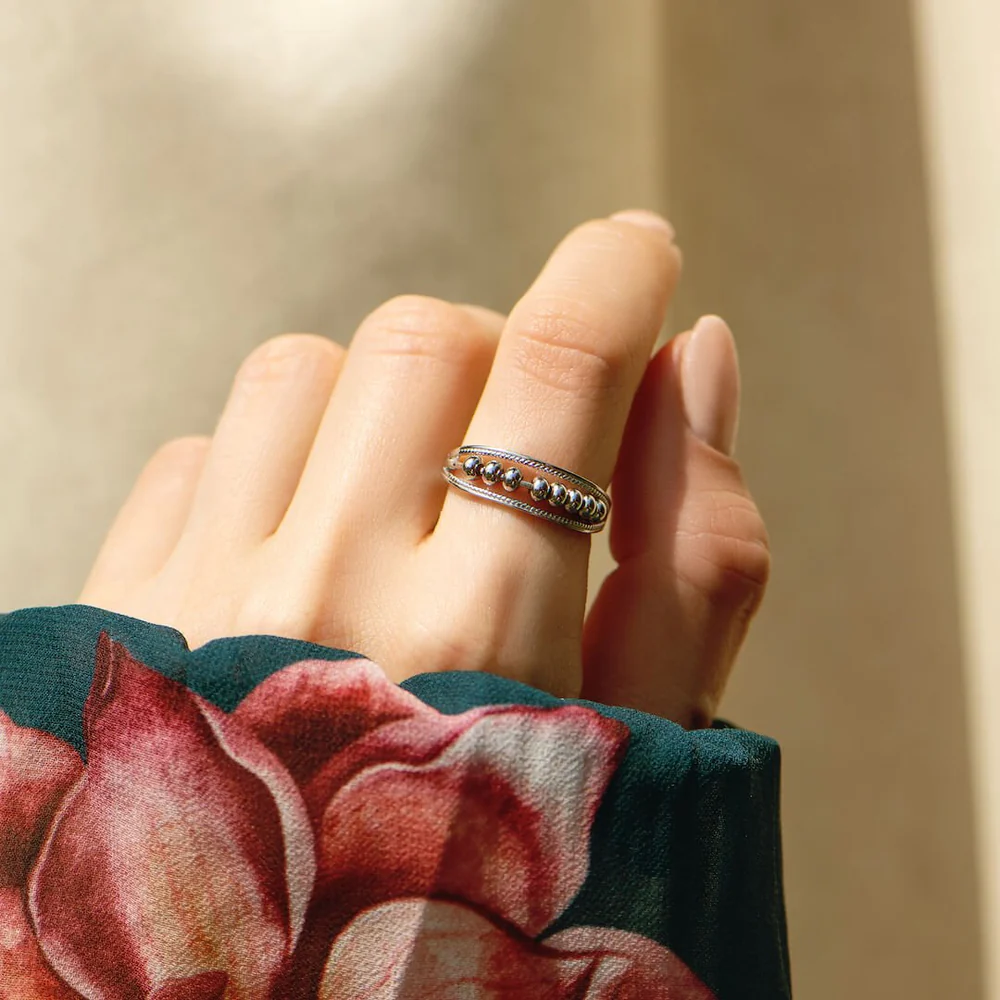 À Ma Fille - Bague Perles Antistress