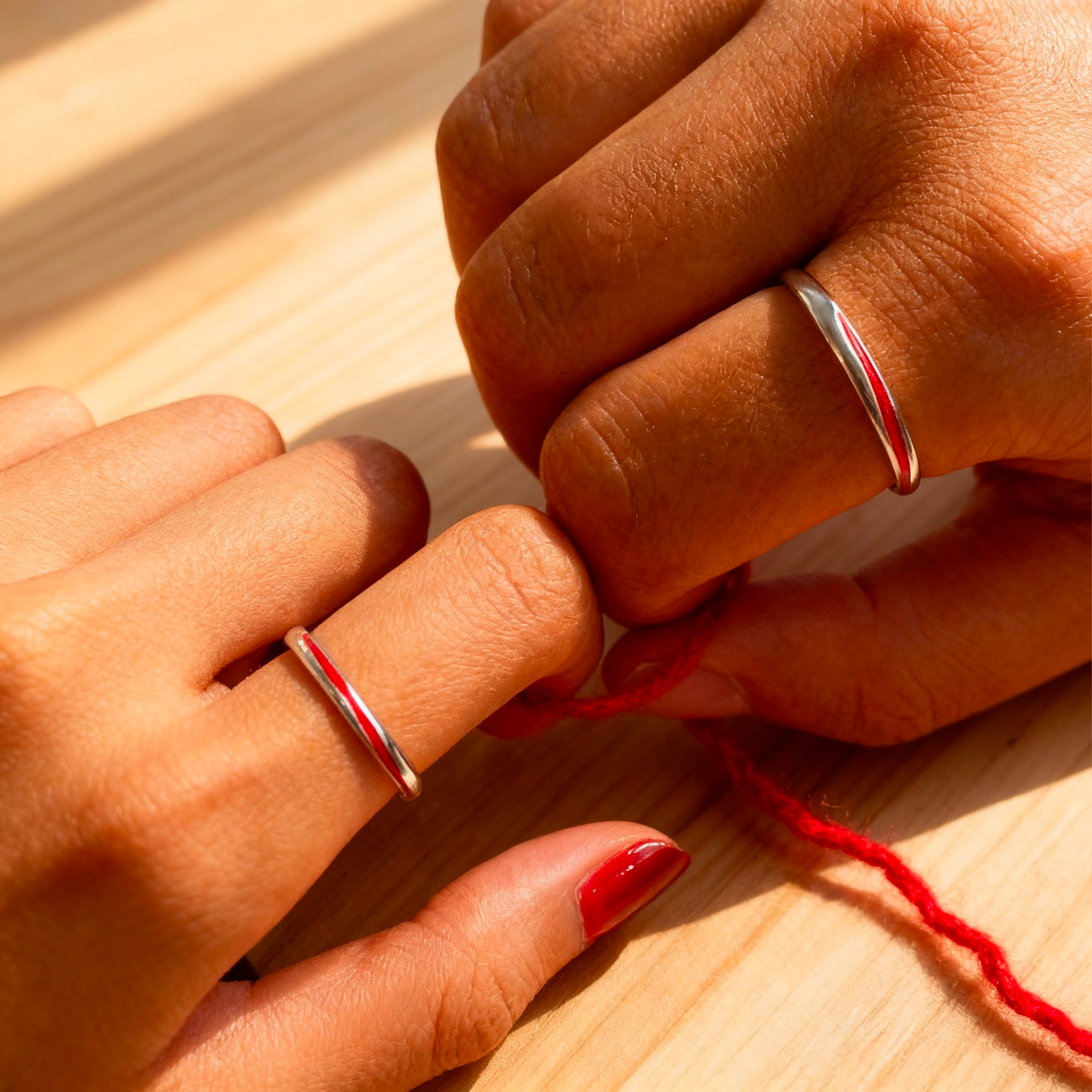 À Ma Meilleure Amie - Bague Fil Rouge du Destin