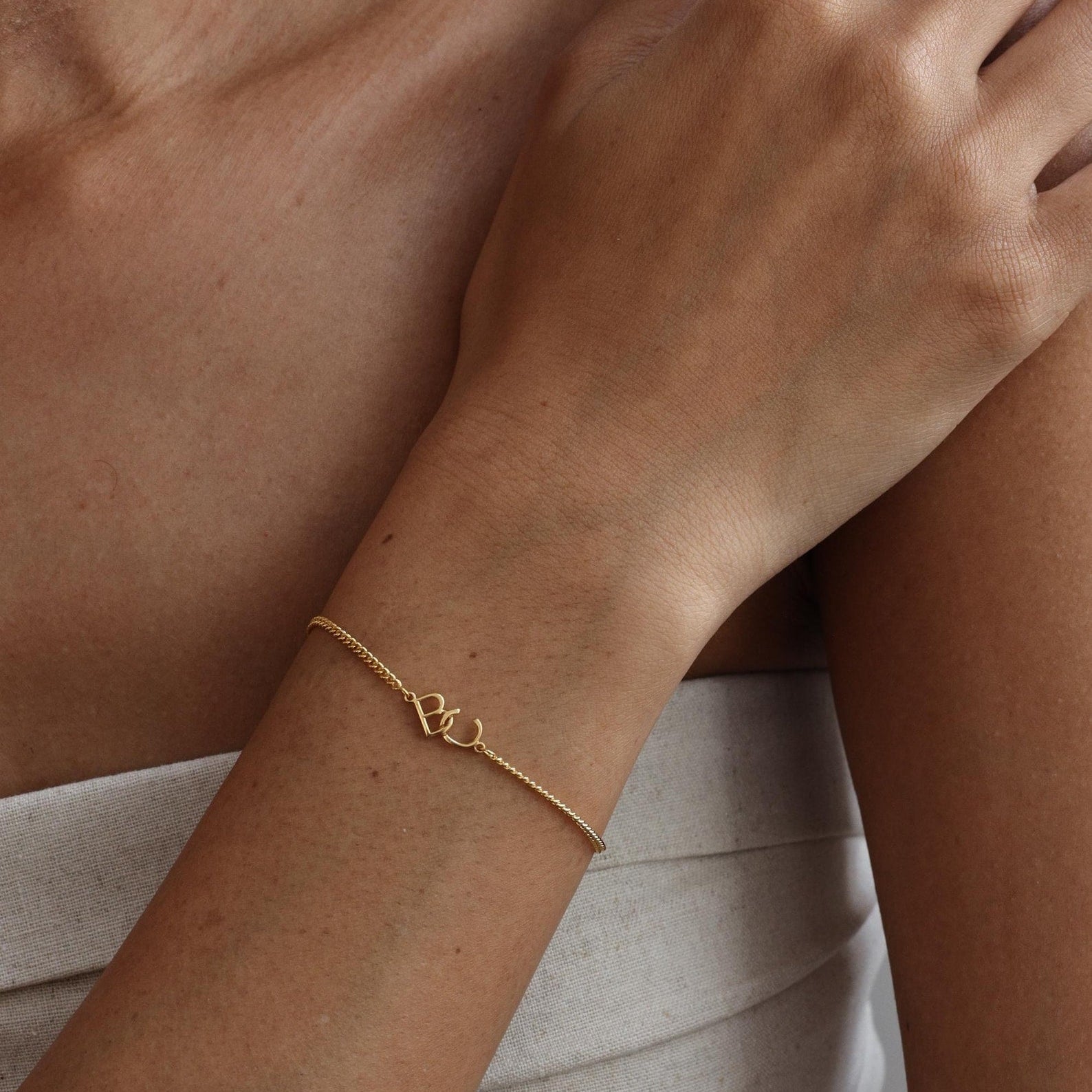 Bracelet Personnalisé Deux Lettres