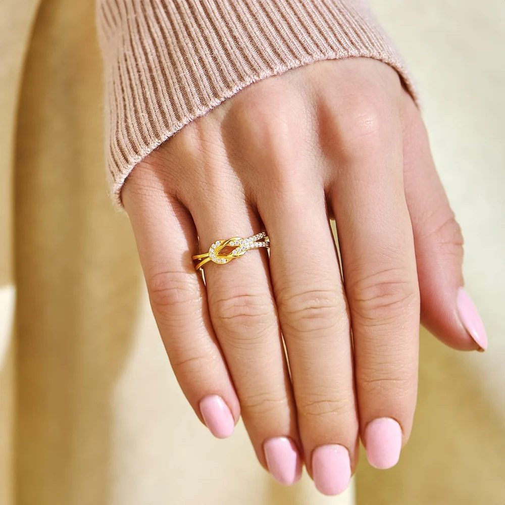 Mère et Fille - Bague en Or Unies pour Toujours