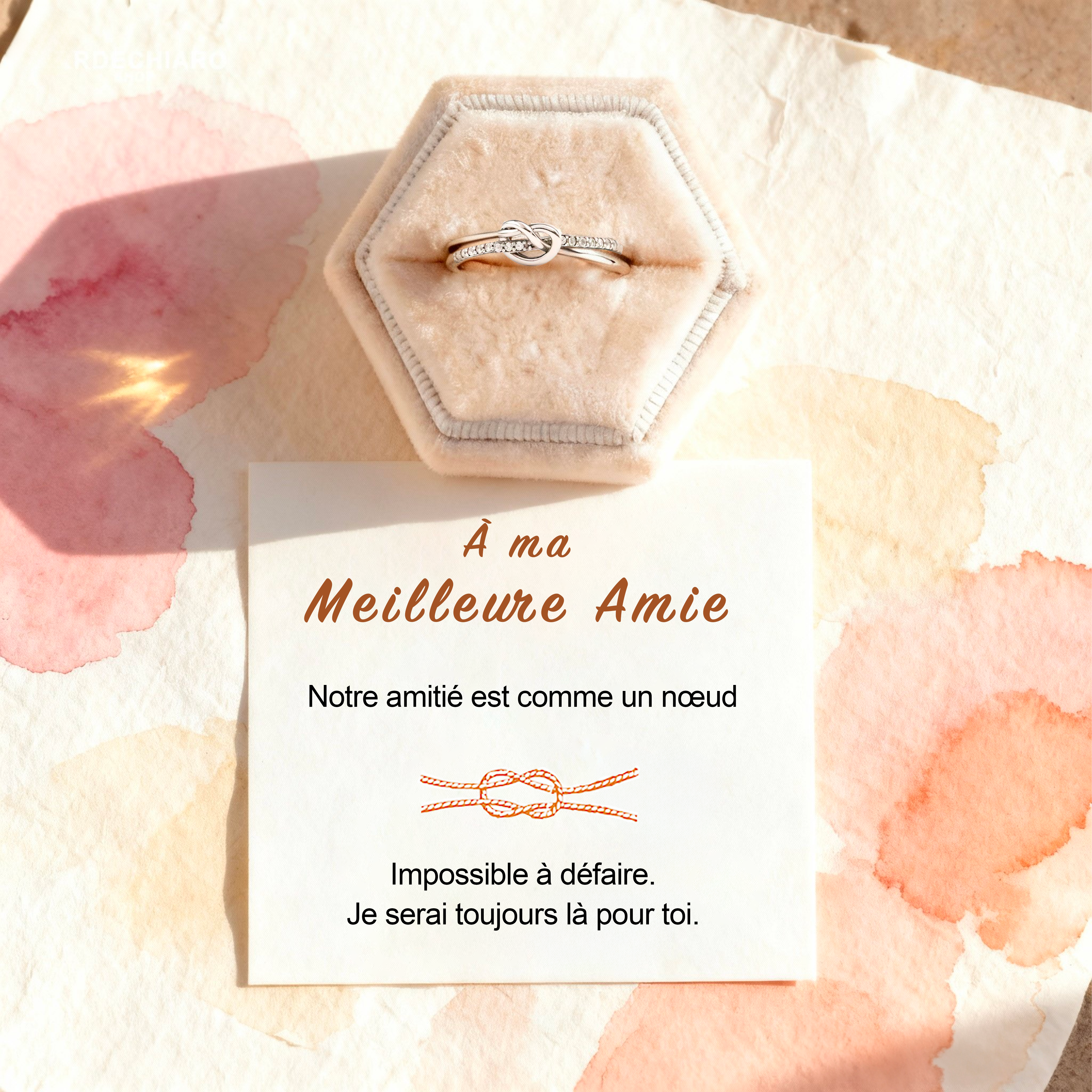 À Ma Meilleure Amie - Bague Unies Pour Toujours