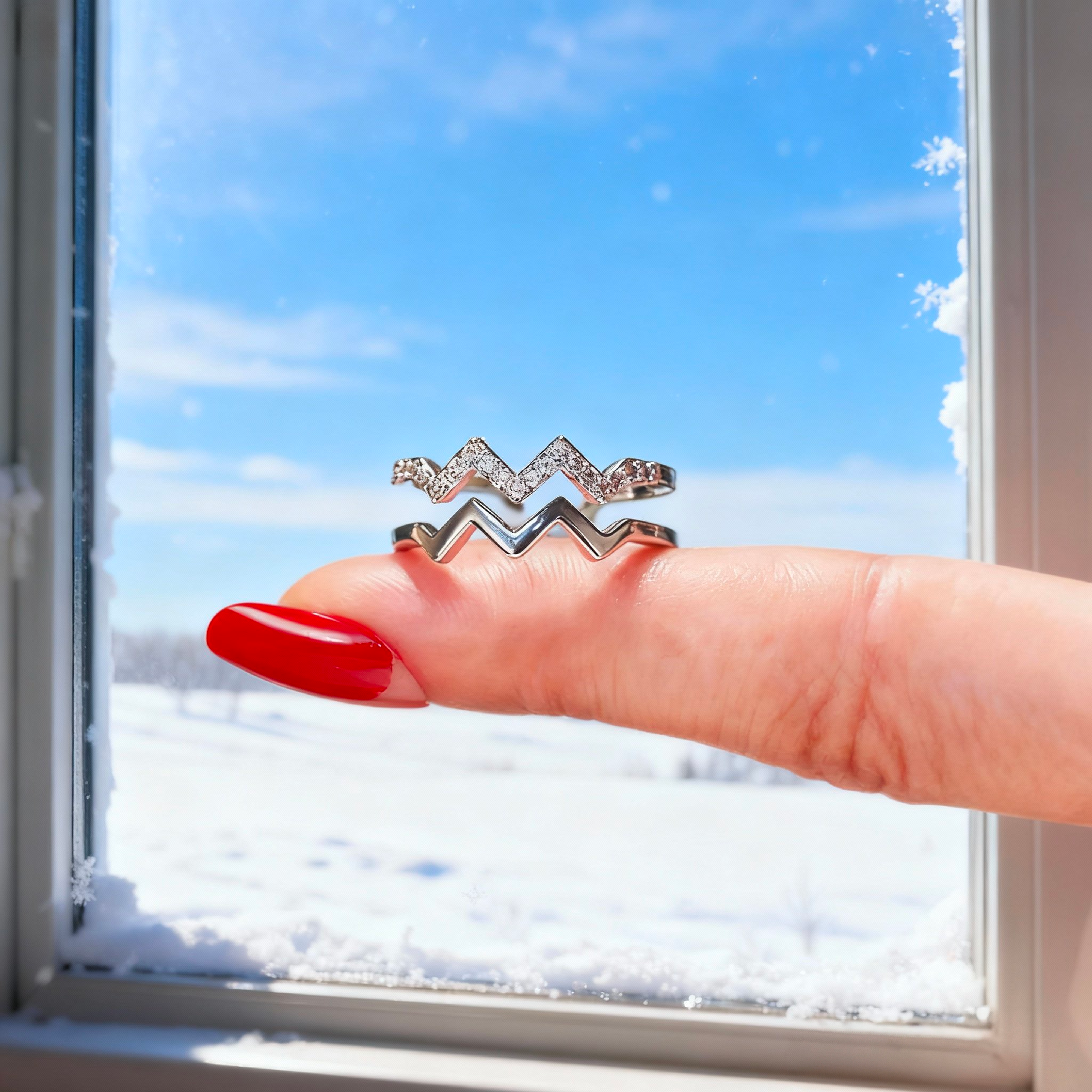 À Ma Meilleure Amie - Bague Montagnes Antistress