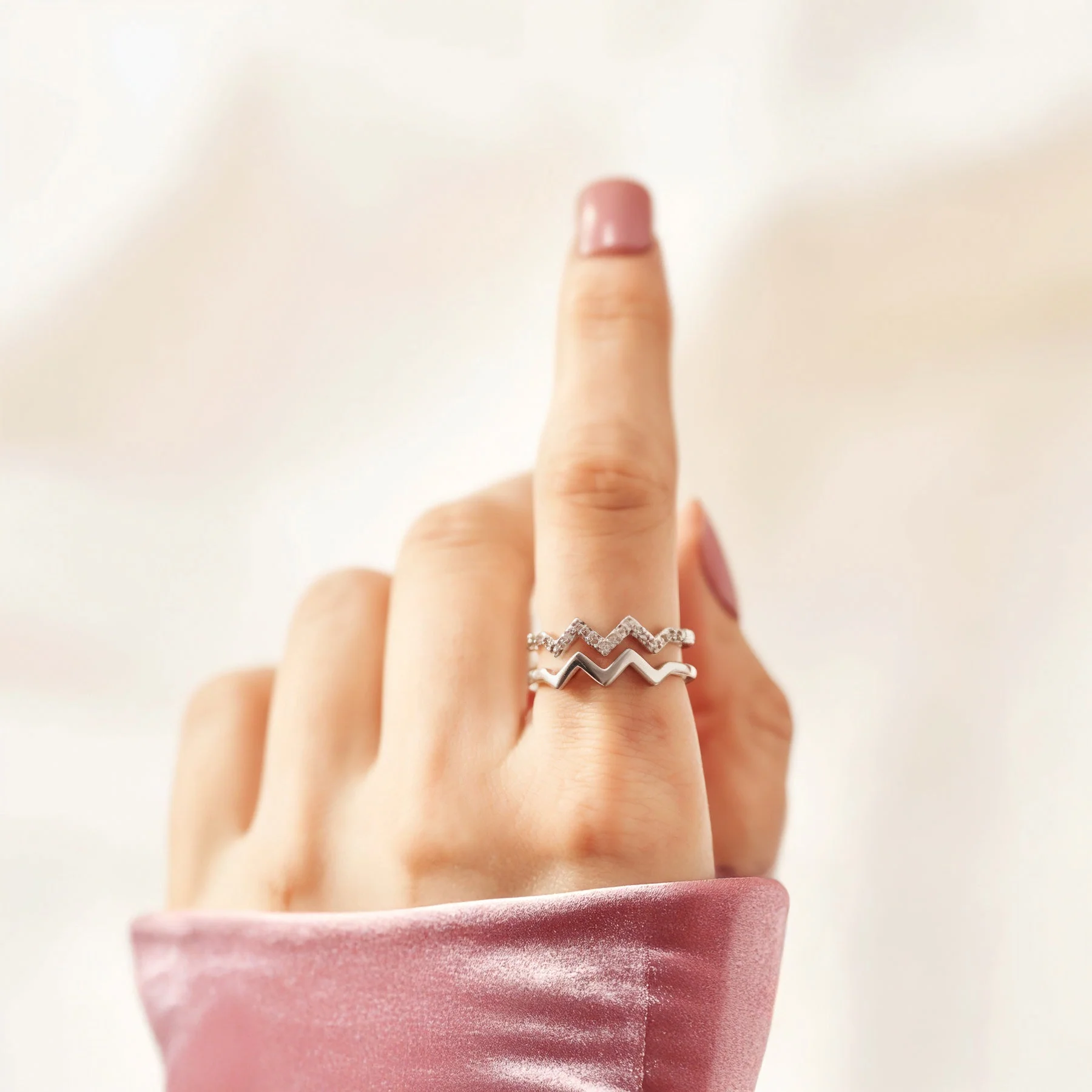 À Ma Fille - Bague Vague Antistress