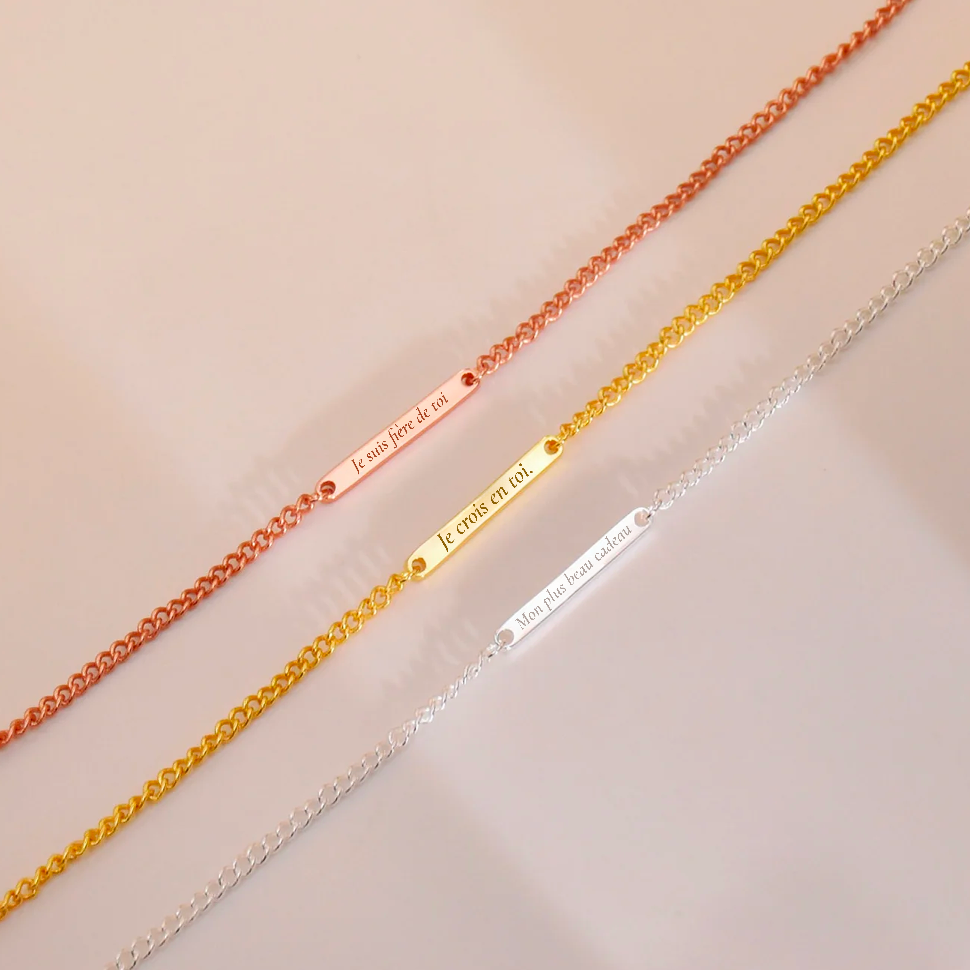 Promesse – Bracelet avec Gravure Personnalisée