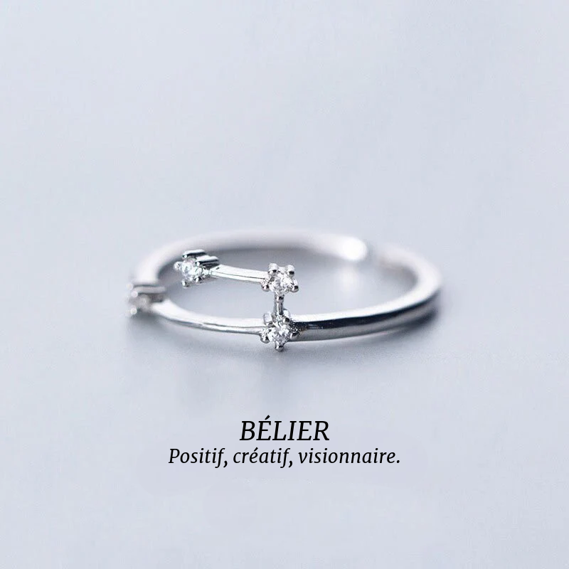 Costellations - Bagues Signes du Zodiaque en Argent