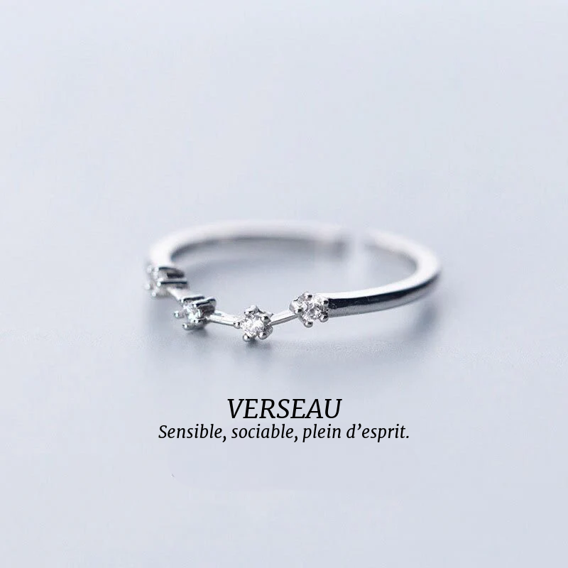 Costellations - Bagues Signes du Zodiaque en Argent