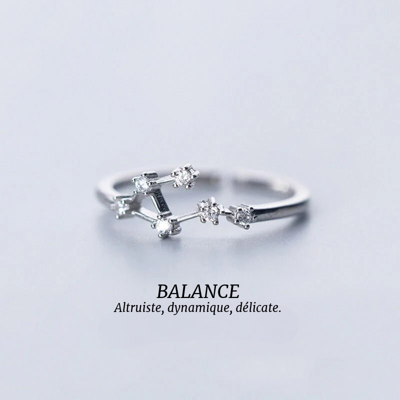 Costellations - Bagues Signes du Zodiaque en Argent