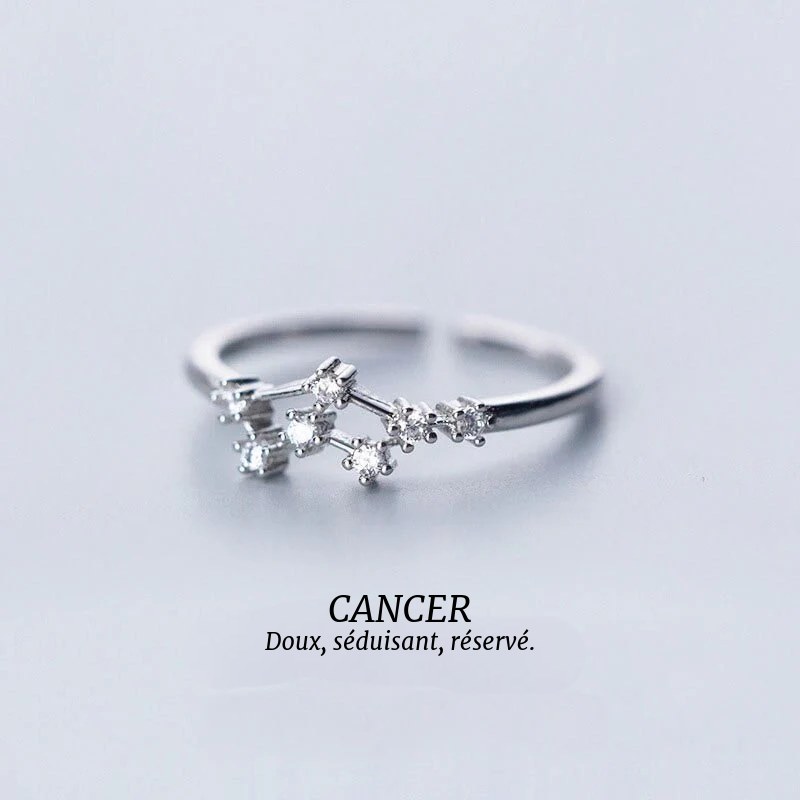 Costellations - Bagues Signes du Zodiaque en Argent