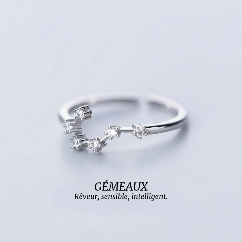 Costellations - Bagues Signes du Zodiaque en Argent