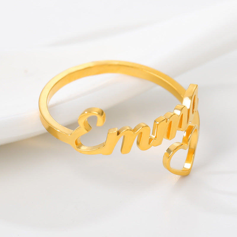 Bague Ajustable Cœur
