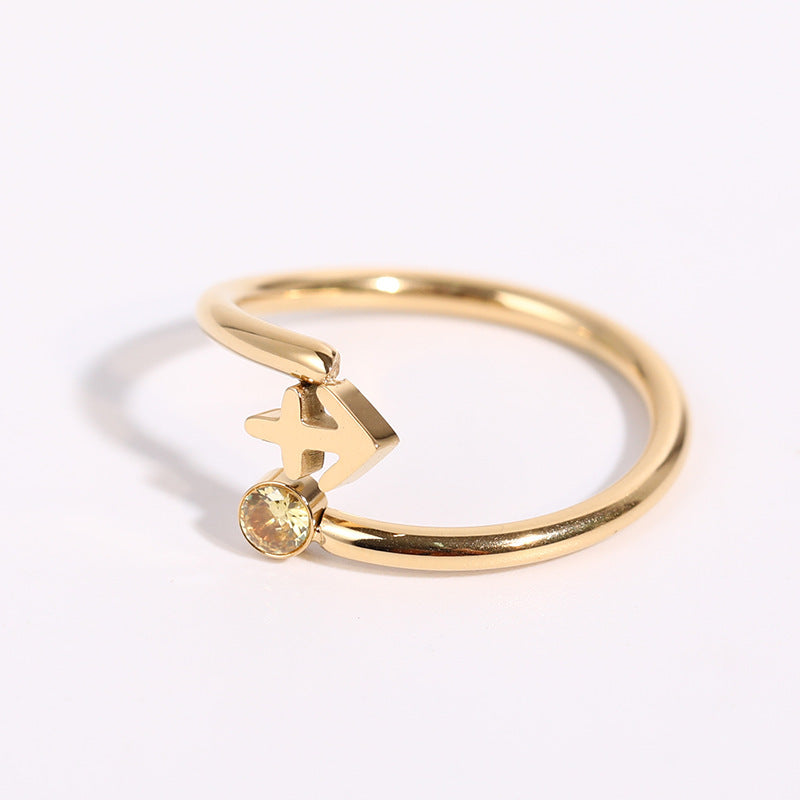 Cosmos – Bague Signe du Zodiaque et Pierre de Naissance