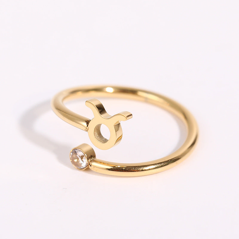 Cosmos – Bague Signe du Zodiaque et Pierre de Naissance
