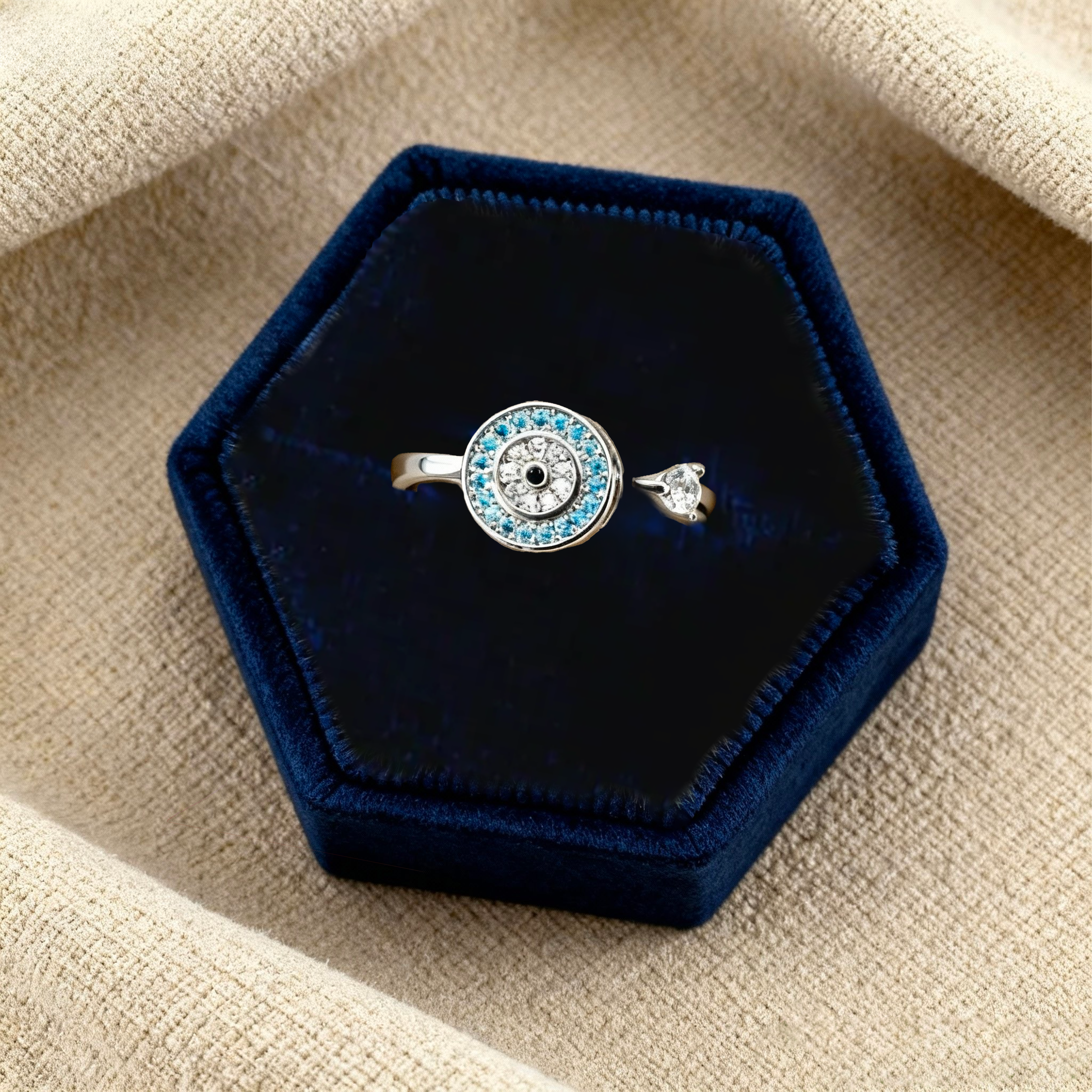 À Ma Fille - Bague Œil Porte-Bonheur