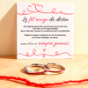 À Ma Meilleure Amie - Bague Fil Rouge du Destin
