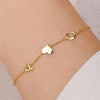 Inséparables – Bracelet avec Cœur et Initiales