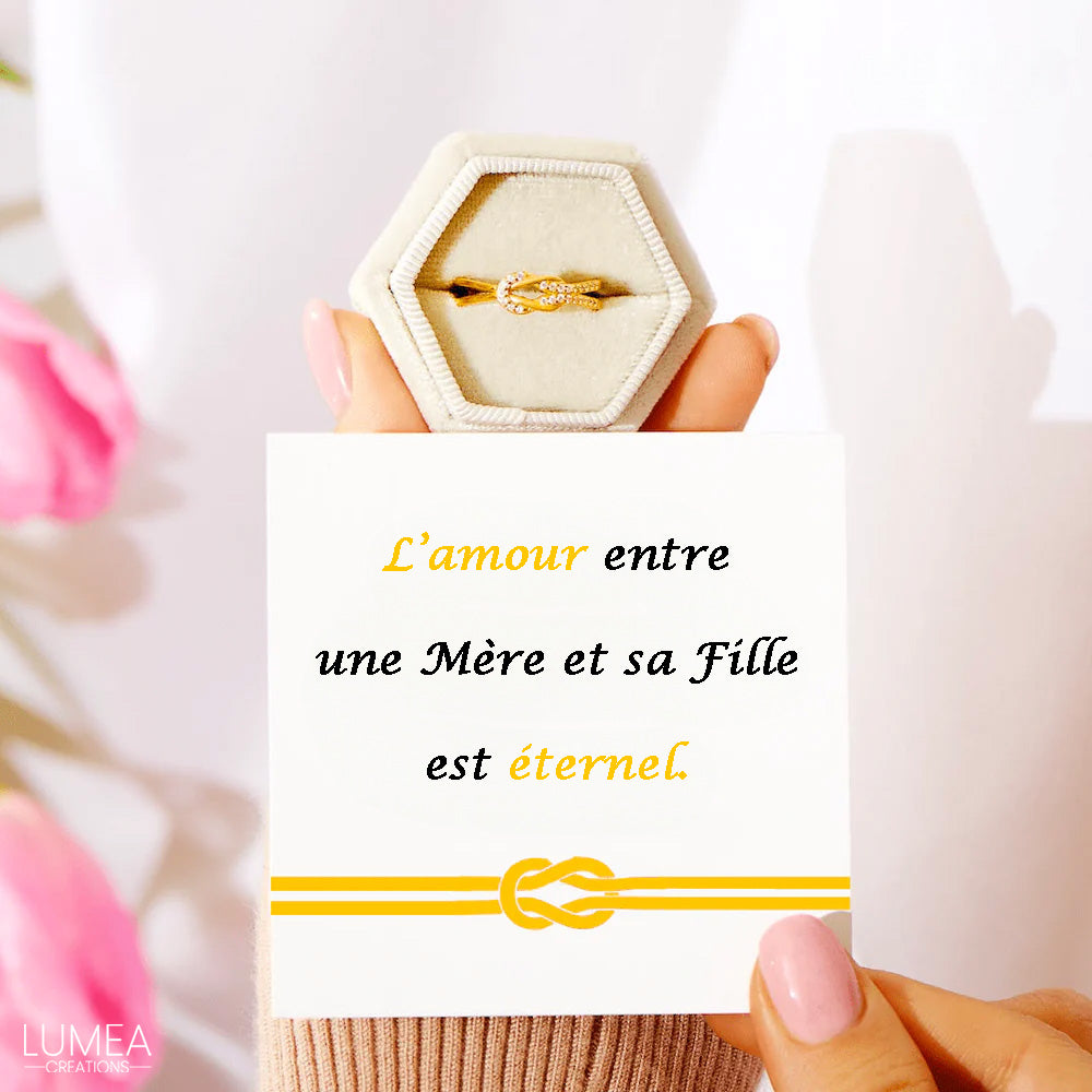 Mère et Fille™ - Bague en Or Unies pour Toujours