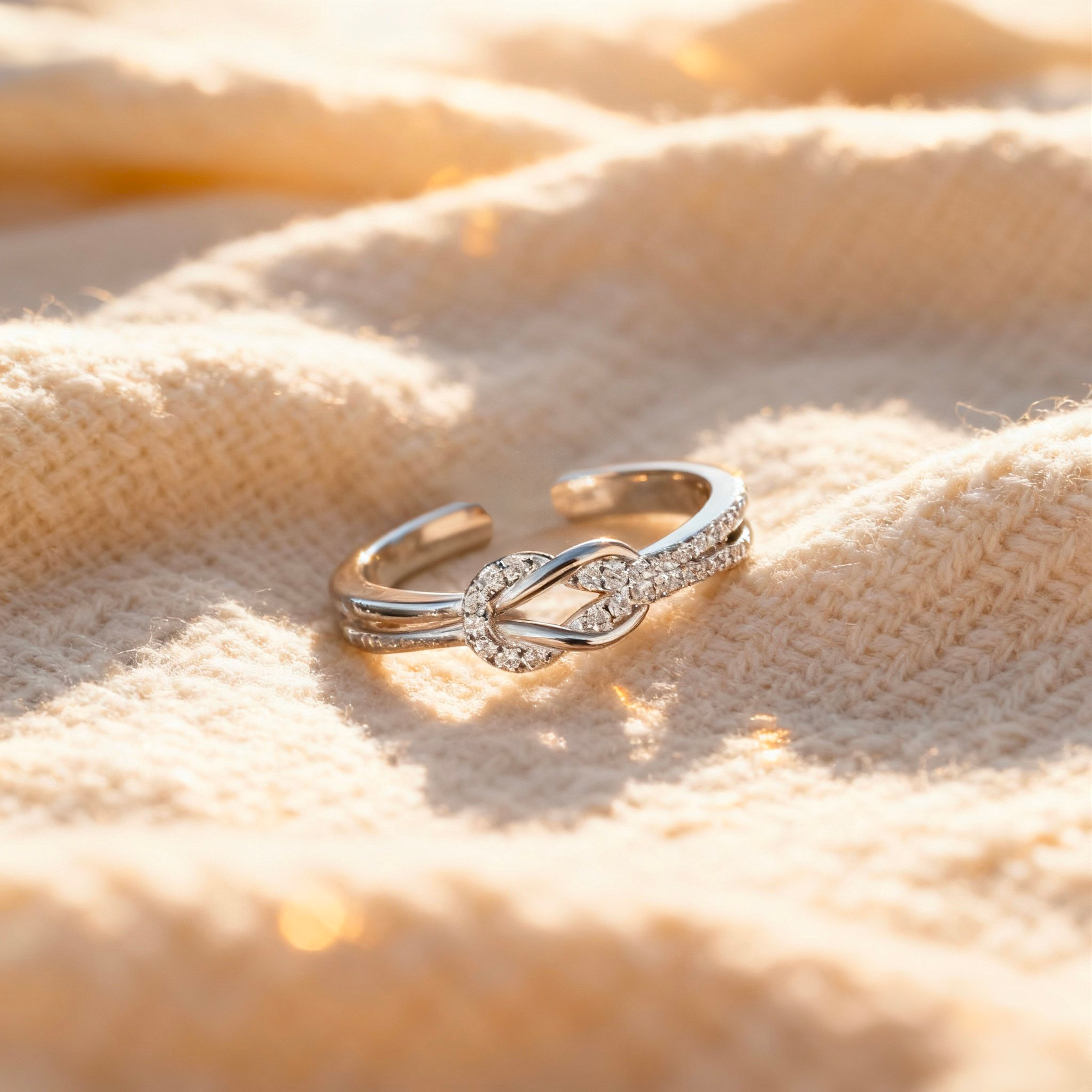 Mère et Fille - Bague Nœud