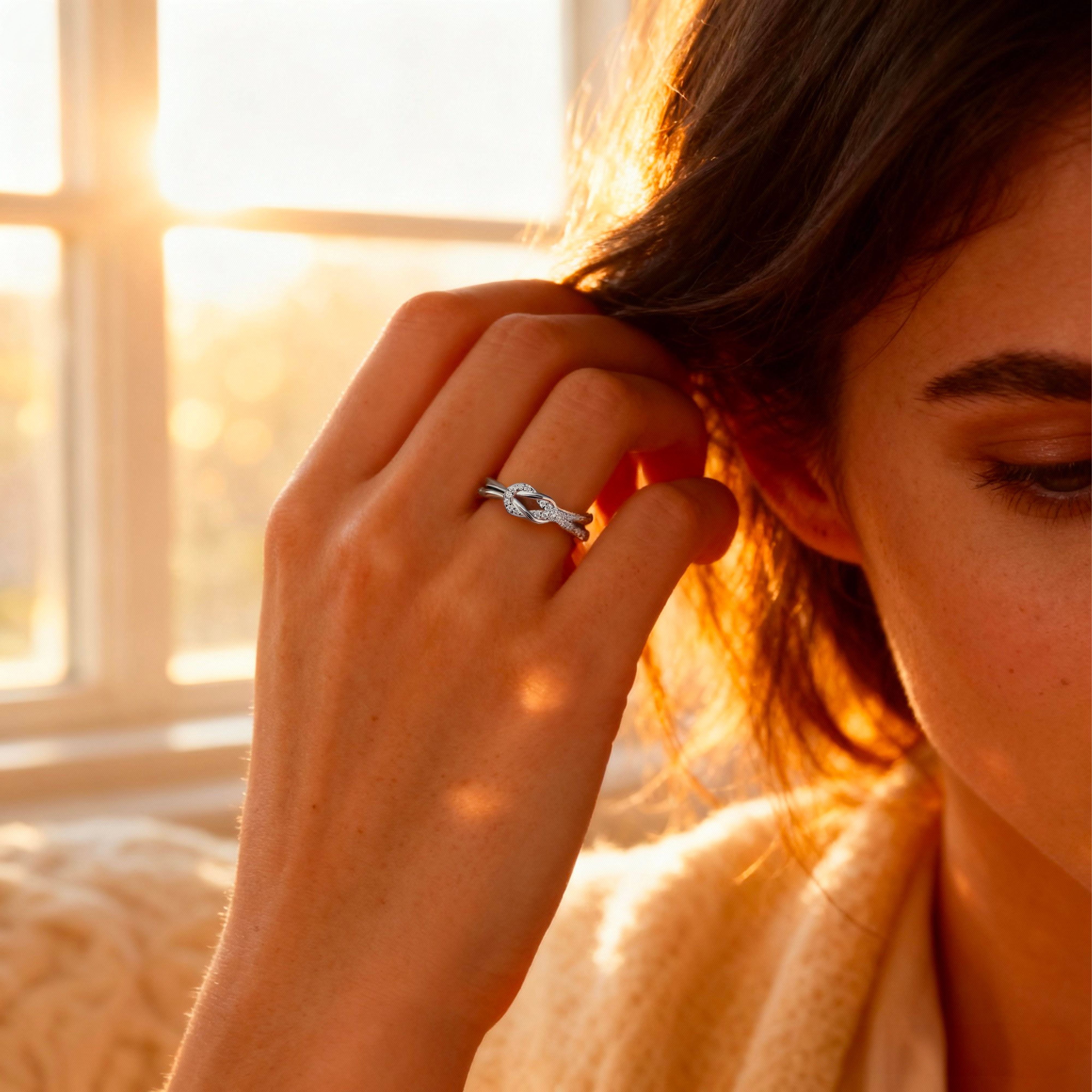 Mère et Fille - Bague Nœud