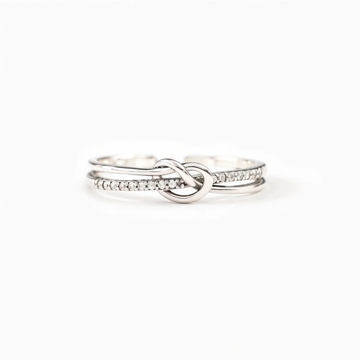 Mère et Fille - Bague en Argent Unies pour Toujours