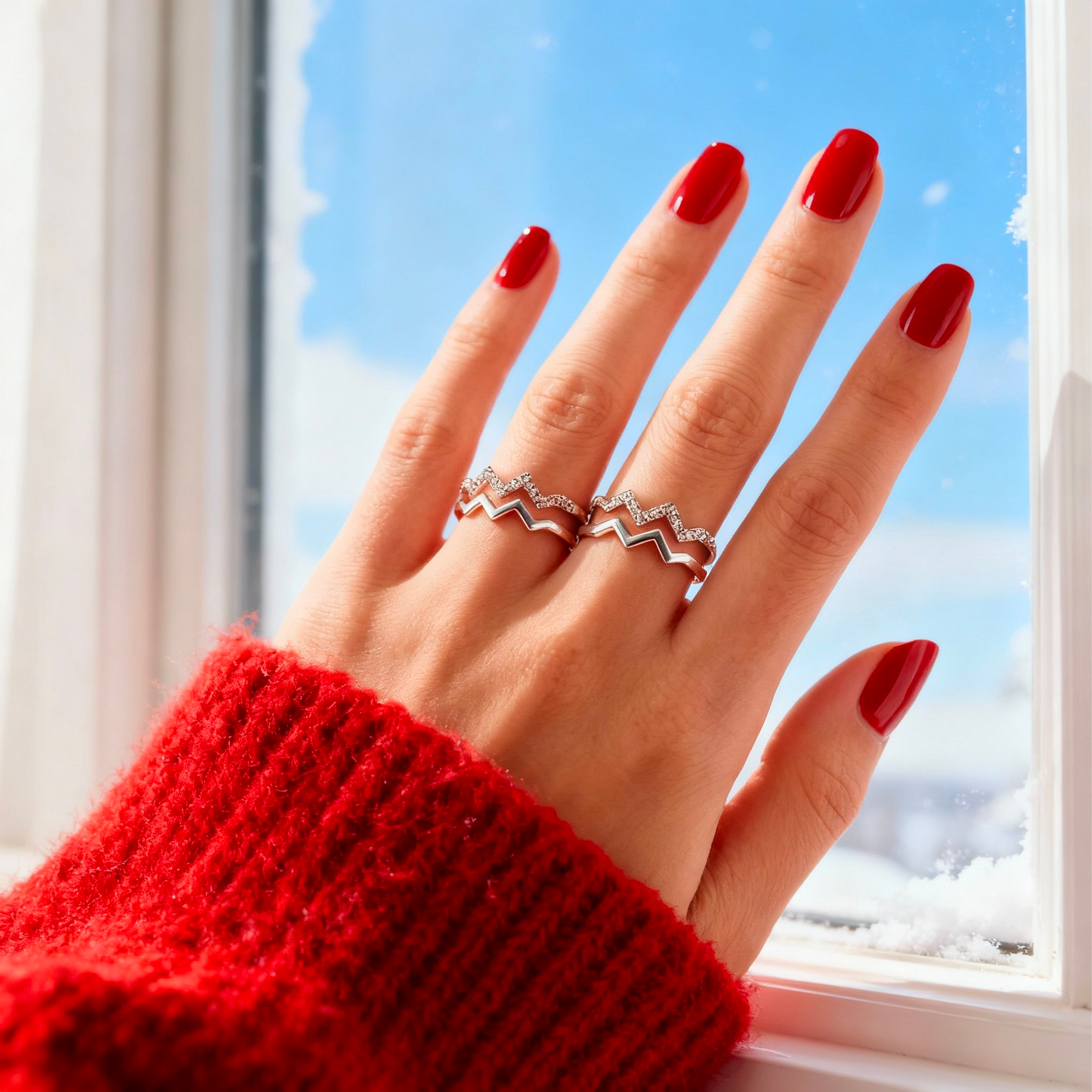 À Ma Meilleure Amie - Bague Montagnes Antistress